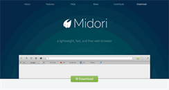 Desktop Screenshot of midori-browser.org